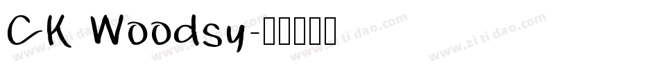 CK Woodsy字体转换